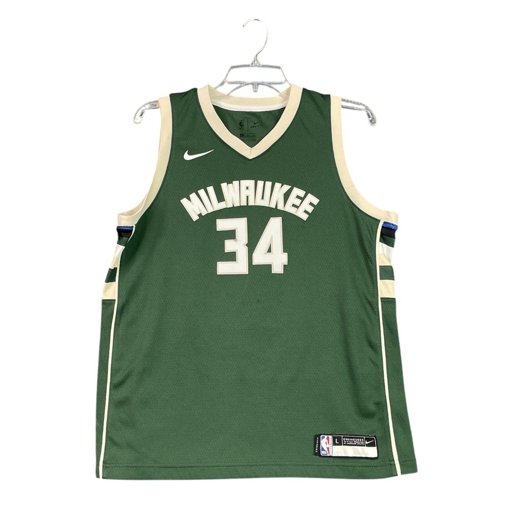 Milwaukee Bucks Jersey Youth L Giannis Antetokounmpo Nike NBA Basketball Sports